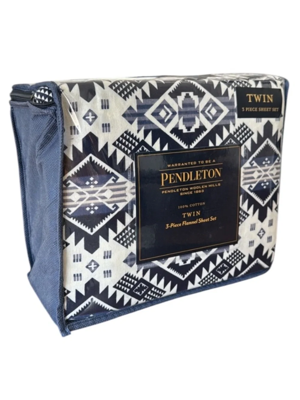 Pendleton Twin 3 Piece Cotton Flannel Sheet Set Westward Journey